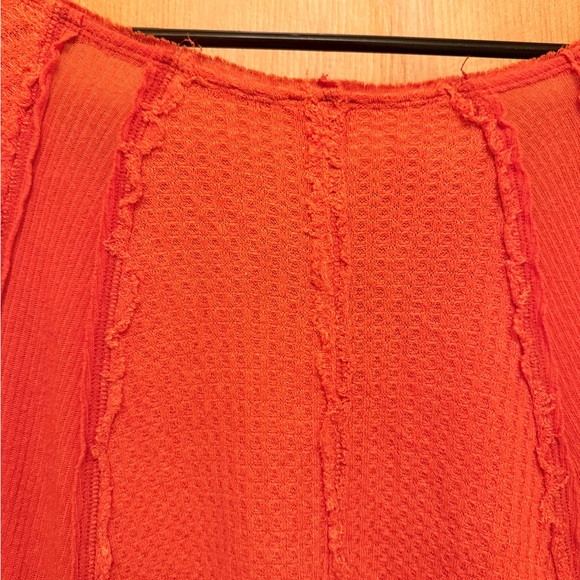 Free People We the Free Catalina Orange Long Sleeve Thermal Top - Picture 10 of 13
